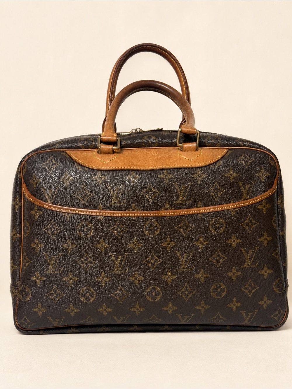 Louis Vuitton Deauville M47270 Monogram Vanity Satchel Bag